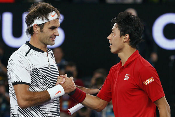 Kei-Nishikori-and-Roger-Federer