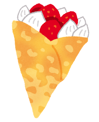 クレープ食いにきたで～