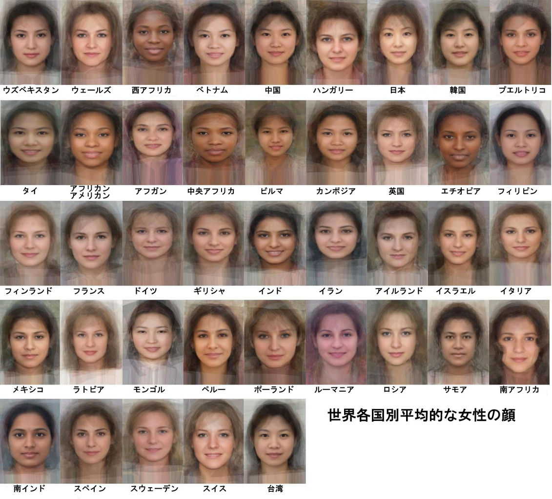 世界各国別女の顔面偏差値50がコチラになりますｗｗｗｗｗｗｗｗｗ Vipワイドガイド